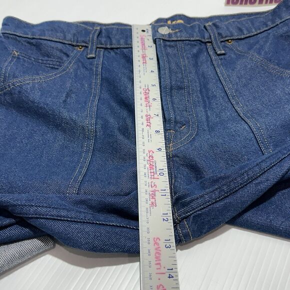 Mother SNACKS! Size 32 The Smoothie Carpenter Sneak Jeans Blue Denim NWT $238 - Picture 14 of 16